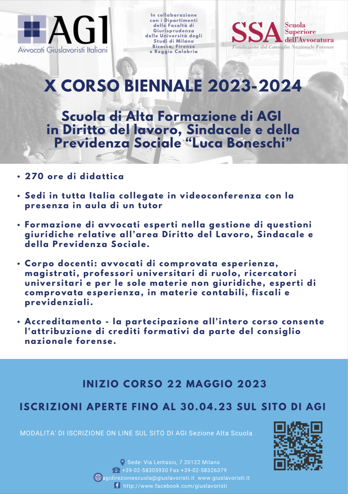 SCUOLA DI ALTA FORMAZIONE X BIENNIO 2023-2024 - ISCRIZIONI PROROGATE 