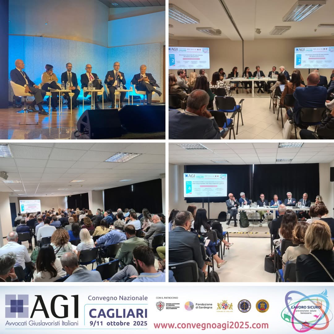 “LAVORO SICURO”, il 9-11 ottobre il convegno nazionale di AGI a Cagliari. I video e le immagini