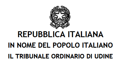 Sentenza Tribunale di Udine Sezione Lavoro 31.01.2022 depositata il 27.05.2022
